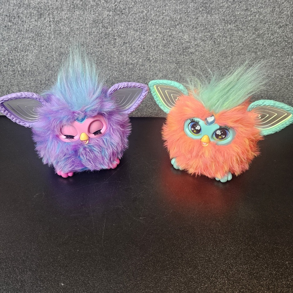 Furbys Lot Of 2 Working Pre-owned Condition Talking Toys